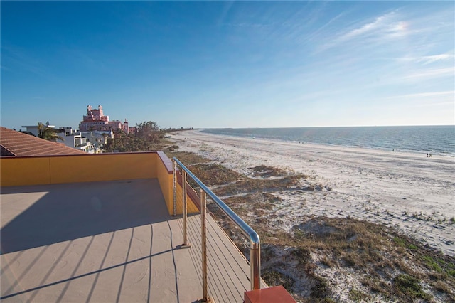 water view with a beach view