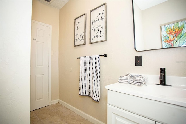 bathroom featuring vanity