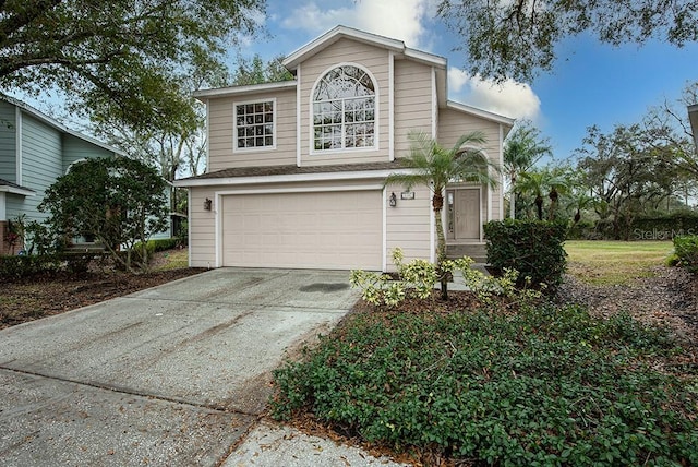 front facade featuring a garage