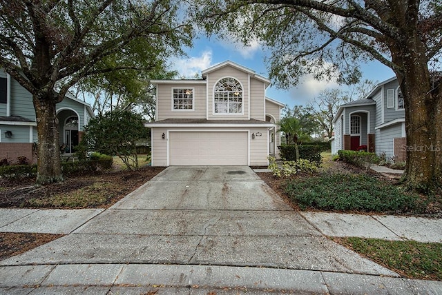 front facade featuring a garage