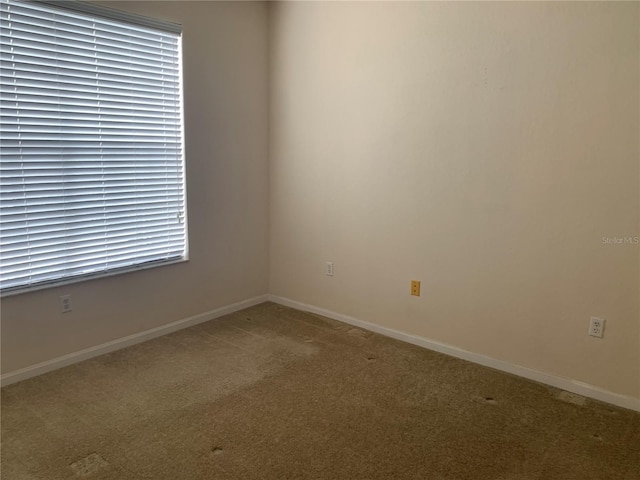 view of carpeted empty room