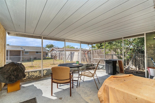 sunroom featuring plenty of natural light