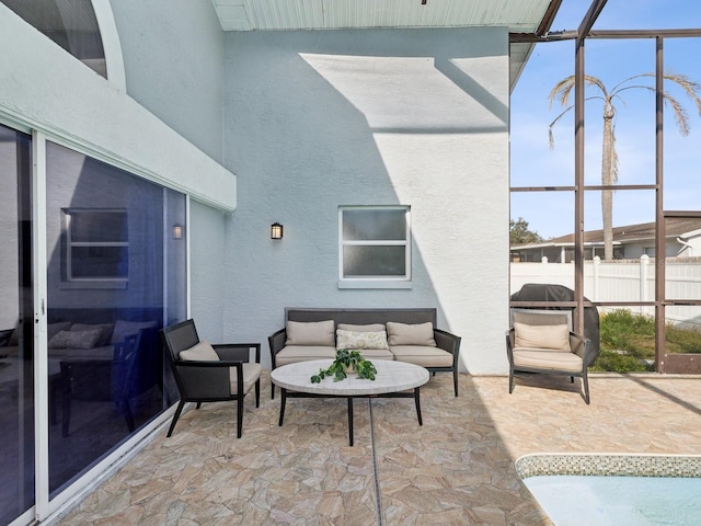 view of patio / terrace with outdoor lounge area