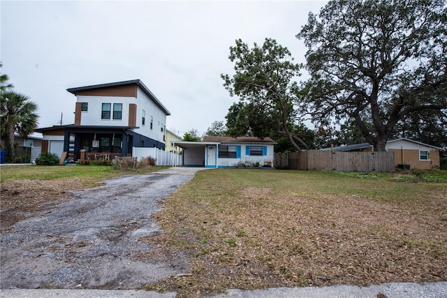 view of front of home