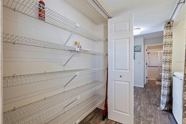 pantry featuring washer / clothes dryer