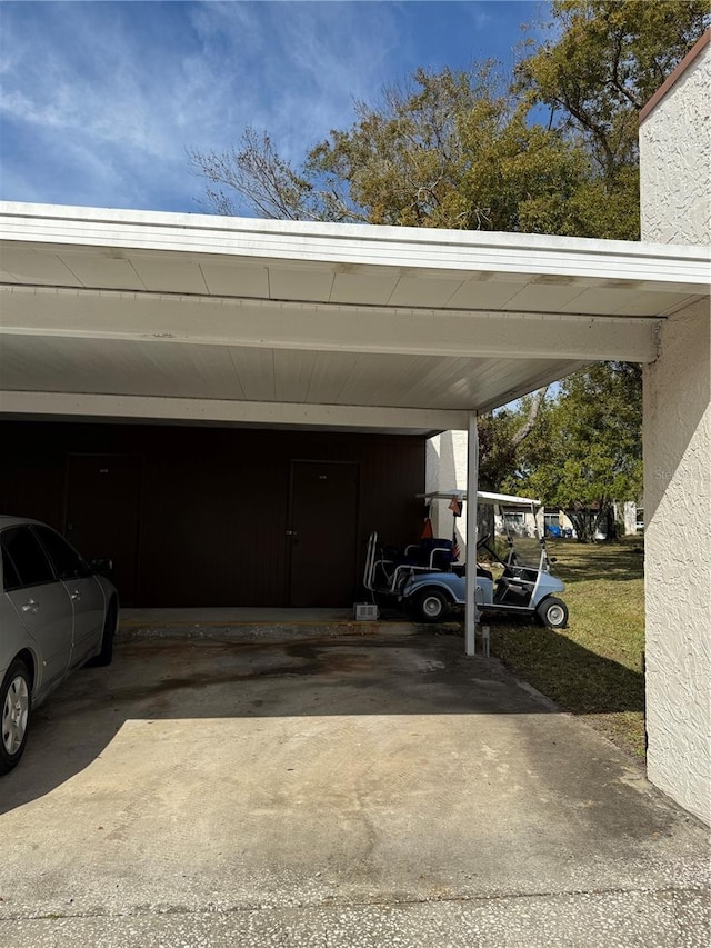 view of vehicle parking