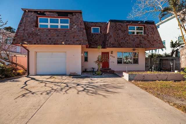 view of front of house featuring a garage