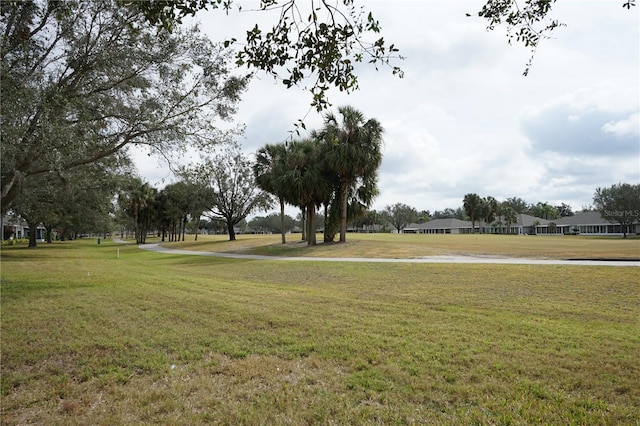 view of home's community featuring a yard