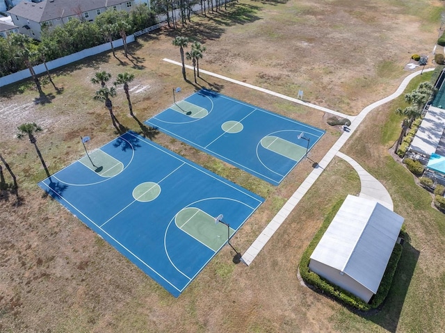 view of basketball court