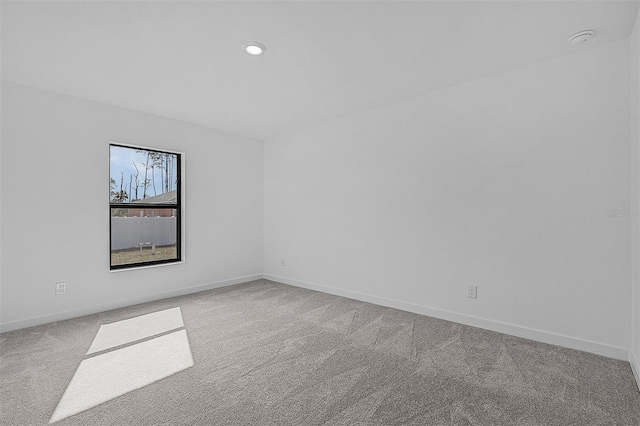 3560 Bellefonte Ave, North Port, FL 34286 - unfurnished room featuring baseboards, recessed lighting, and carpet flooring