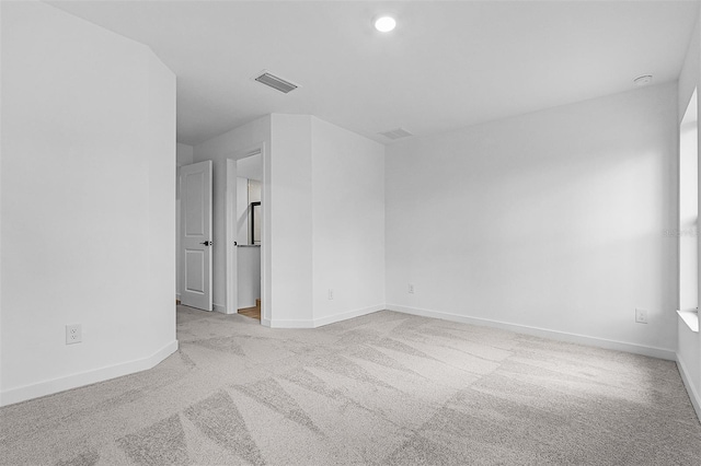 5237 Aberback St, North Port, FL 34291 - carpeted empty room with baseboards, visible vents, and recessed lighting