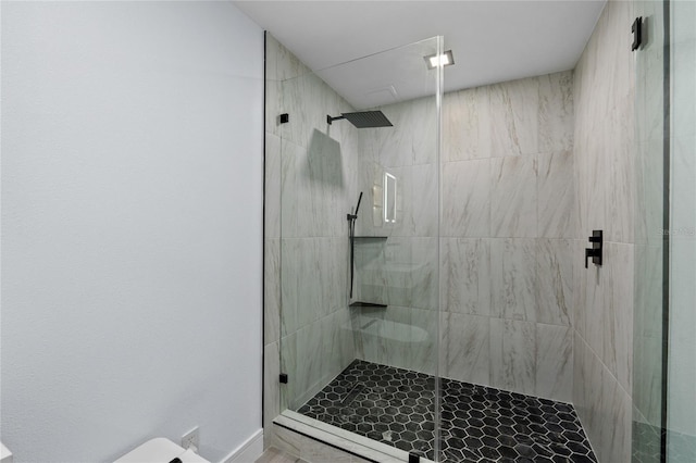 bathroom with walk in shower