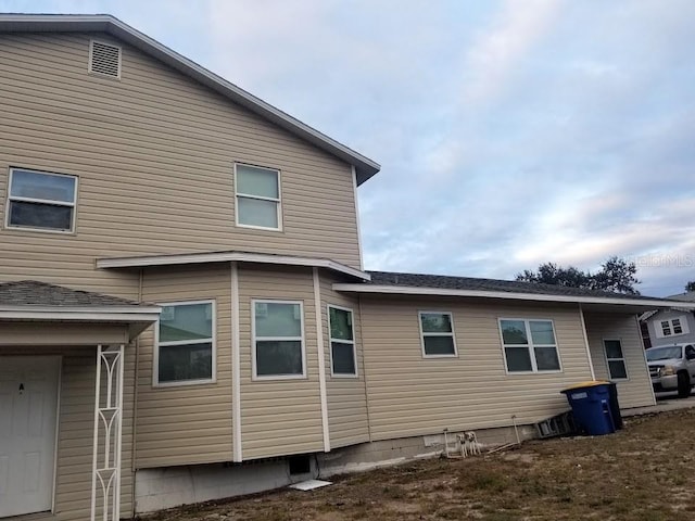 view of rear view of property