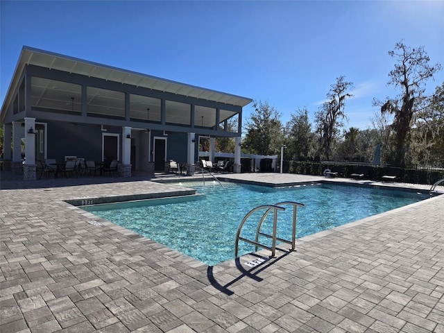 2878 Grand Kemerton Pl, Tampa, FL 33618 - view of swimming pool with a patio