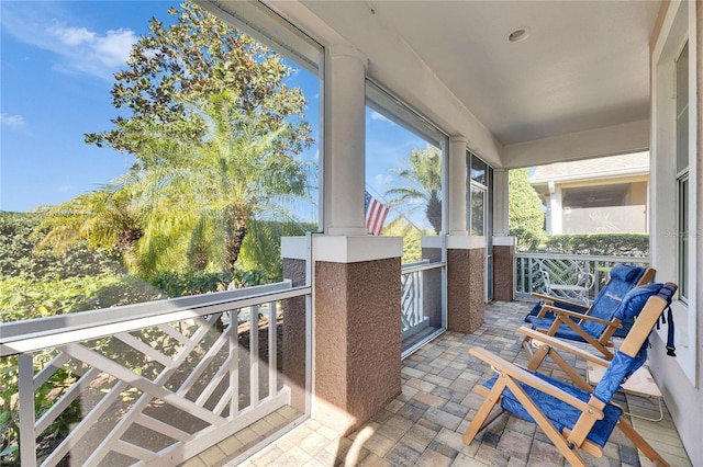 view of sunroom / solarium