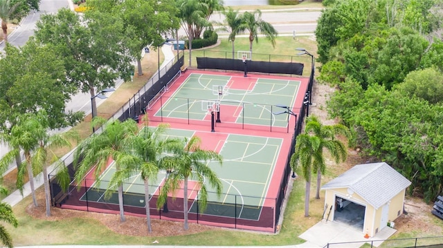 birds eye view of property