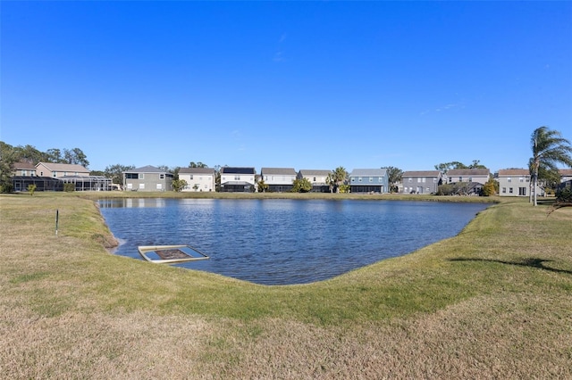 view of water feature