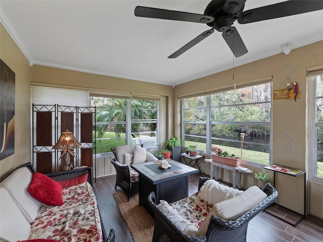 view of sunroom / solarium