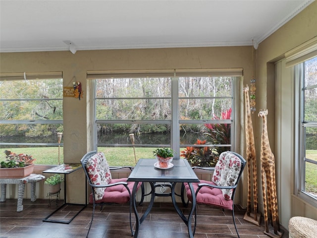 view of sunroom