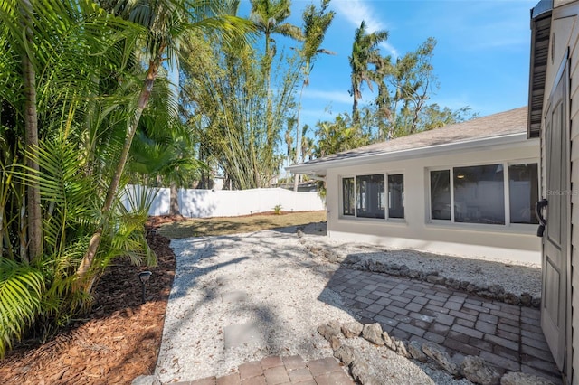 view of yard with a patio