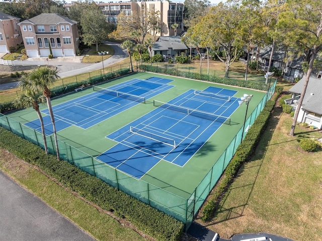 view of tennis court