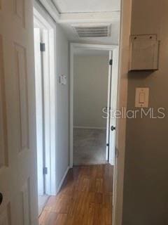 hall featuring hardwood / wood-style flooring