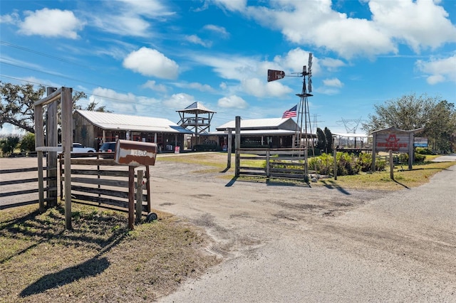 exterior space featuring fence