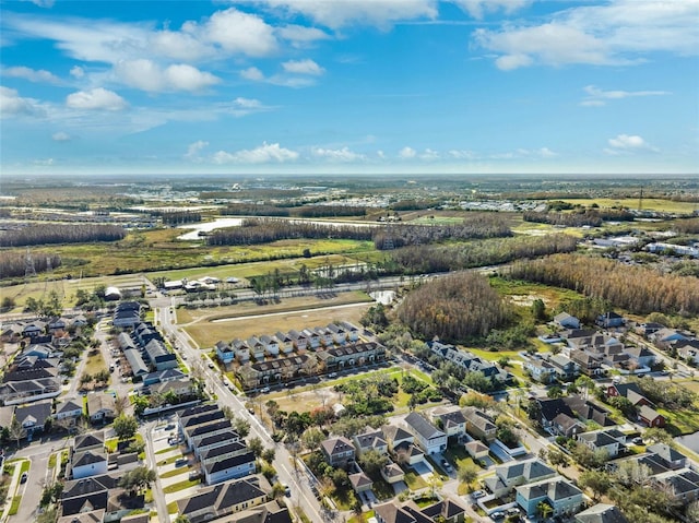 bird's eye view featuring a residential view