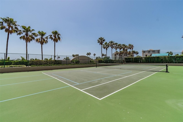 view of tennis court