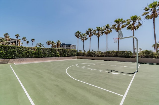 view of basketball court