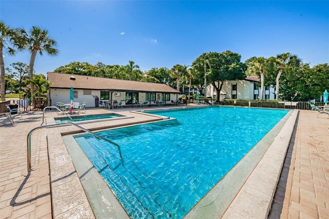 view of pool with a patio