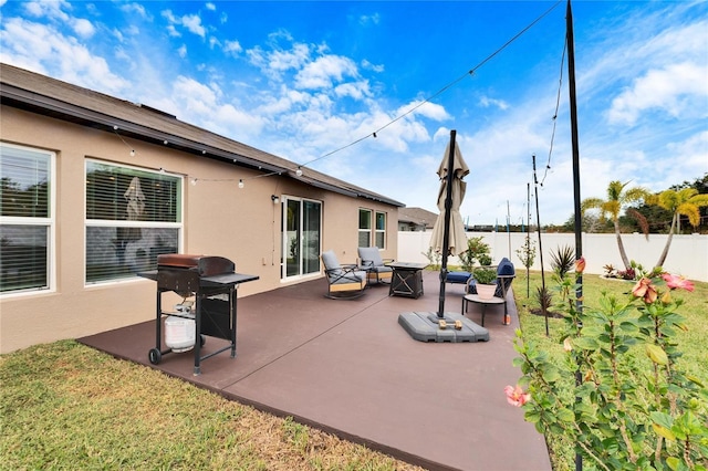 view of patio / terrace with area for grilling