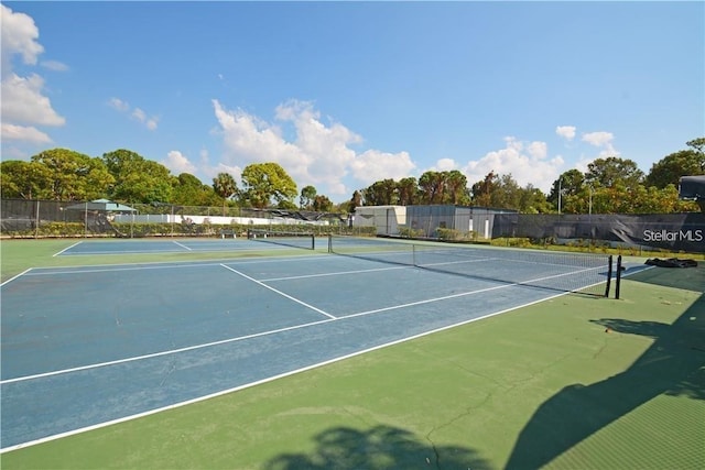 view of sport court