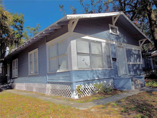 view of side of property