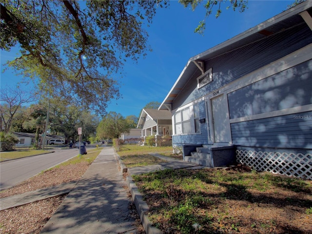 view of side of property