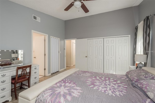 bedroom with ceiling fan