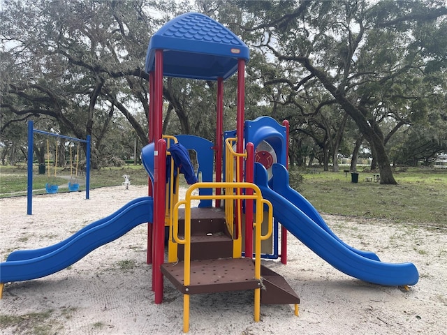 view of jungle gym