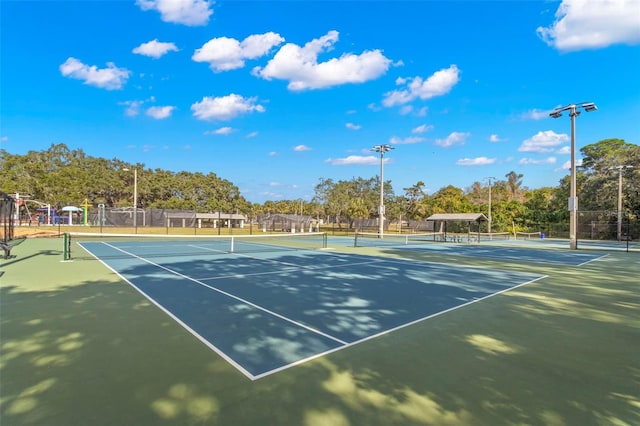 view of sport court