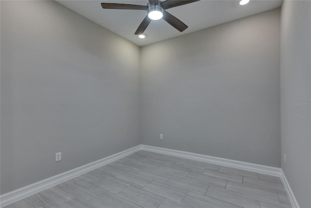 4899 Isola Ct, Wesley Chapel, FL 33543 - empty room featuring ceiling fan, baseboards, and recessed lighting