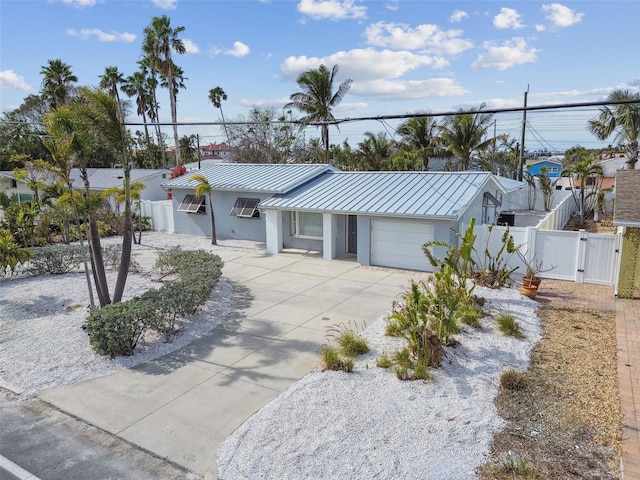 view of front of home featuring a garage