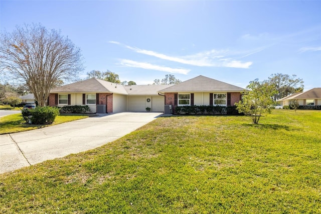 ranch-style house with a front yard