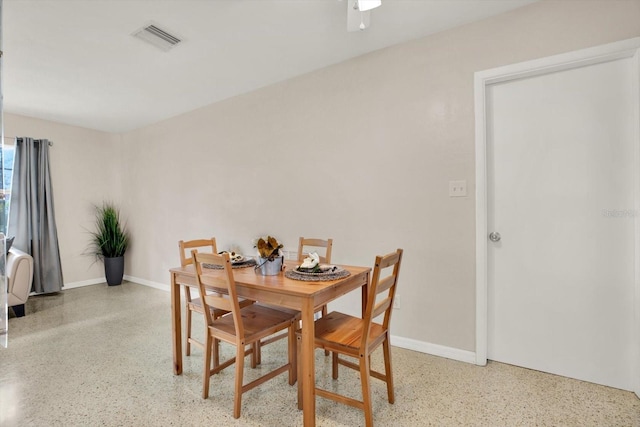 view of dining area