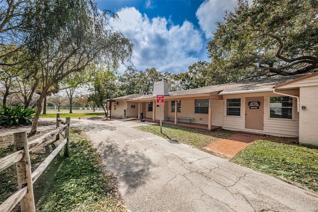 view of ranch-style house