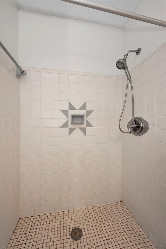 full bathroom with a tile shower