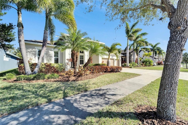 view of front of house with a front yard