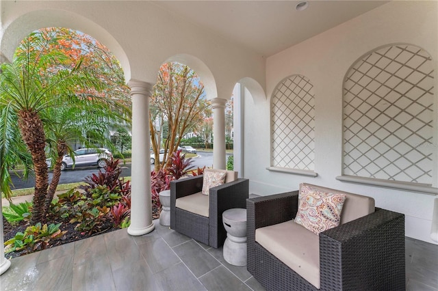 view of patio / terrace featuring a porch