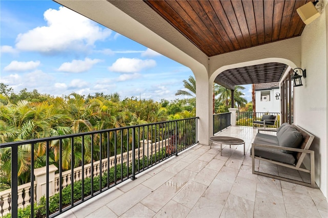 view of balcony