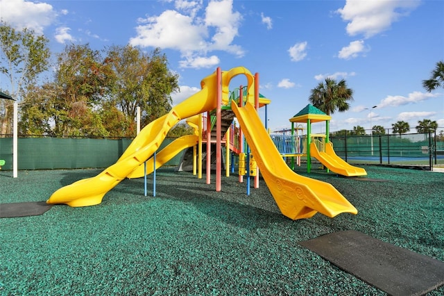 view of jungle gym