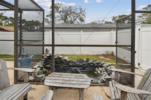 view of sunroom