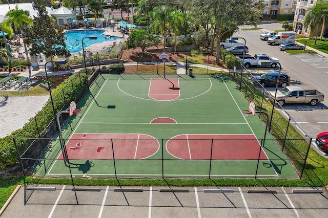 view of sport court